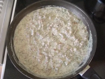 HAUPTGERICHT: CHAMPIGNON-HACK-PFANNE IN DILL-SENF-SOßE - Rezept - Bild Nr. 8