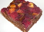 Brownies mit Fruchthaube - Rezept