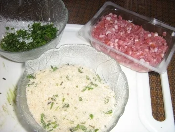 Lamm-Medaillions gratiniert, an Bohnen-Kartoffel-Gemüse - Rezept - Bild Nr. 4