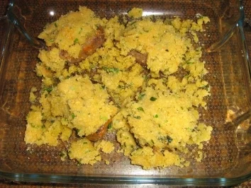 Lamm-Medaillions gratiniert, an Bohnen-Kartoffel-Gemüse - Rezept - Bild Nr. 10