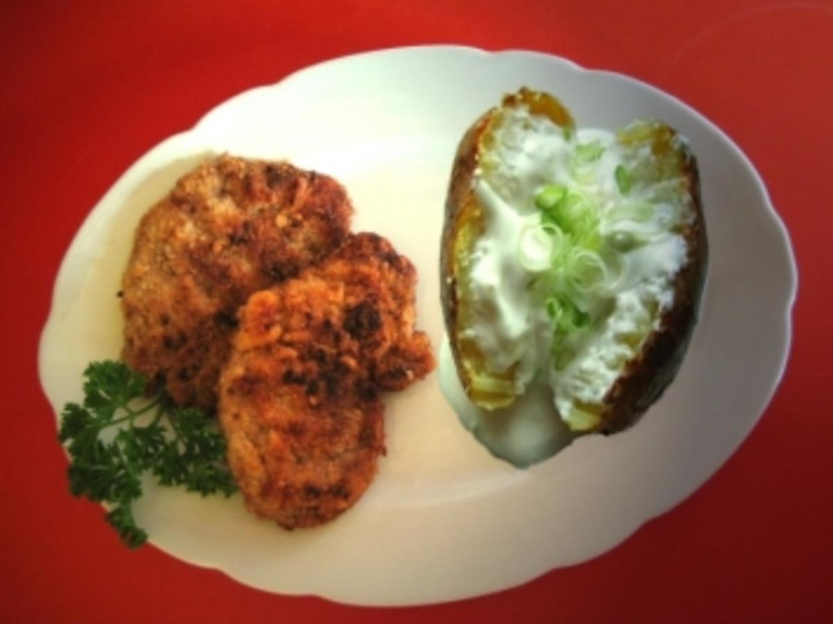 &amp;quot;feines Wiener Schnitzel &amp;quot;(Art) vom Schweinefilet mit Ofenkartoffel ...