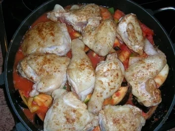 Rezept: Hähnchen mediterrane Art Bild Nr. 7 Hähnchen mediterrane Art - Rezept - Bild Nr. 7