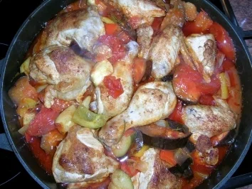 Rezept: Hähnchen mediterrane Art Bild Nr. 8 Hähnchen mediterrane Art - Rezept - Bild Nr. 8