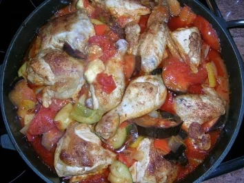 Rezept: Hähnchen mediterrane Art Bild Nr. 2 Hähnchen mediterrane Art - Rezept - Bild Nr. 2