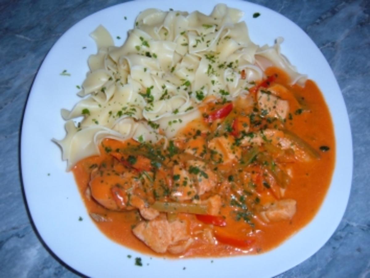 Geflügel.......Hähnchenfilet mit Paprika - Rezept