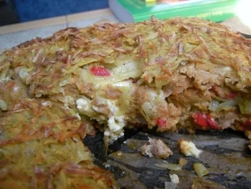 Hackfleischpizza mit Kartoffelhaube à la Lena - Rezept - Bild Nr. 2