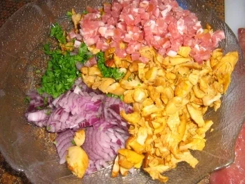 Roulade mit Pfifferlingen auf Karottengemüse - Rezept - Bild Nr. 4