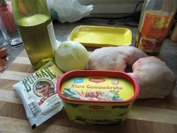 Hähnchen-Keulen mit Schafskäse-Oliven-Soße - Rezept - Bild Nr. 2