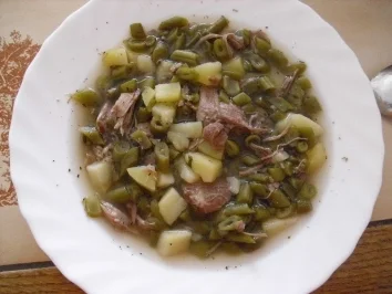 Bohneneintopf mit Lammfleisch - Rezept