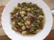 Bohneneintopf mit Lammfleisch - Rezept
