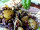 Auberginen – Kartoffel – Pfanne mit getrockneten Tomaten - Rezept