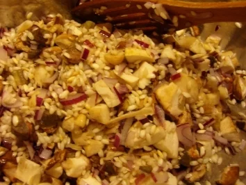 Rezept: Steinpilz - Birnenrisotto mit Coppa - Walnusstoping Bild Nr. 5 Steinpilz - Birnenrisotto mit Coppa - Walnusstoping - Rezept - Bild Nr. 5