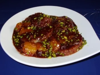 Süße Früchtchen mit Schoki überbacken - Rezept - Bild Nr. 6