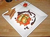 Ziegenfrischkäse im Zucchinimantel - Rezept