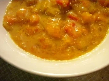 Rezept: Cremiges Parmesan-Kürbisgemüse Cremiges Parmesan-Kürbisgemüse - Rezept