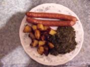 Grünkohl mit süßen Kartoffeln - Rezept