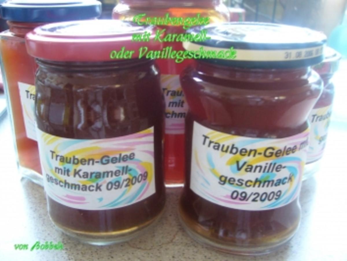 Konfitüre: Traubengelee mit Karamell- oder Vanillegeschmack - Rezept