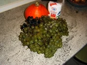 Kürbis -Traubenmarmelade mit Mandeln - Rezept