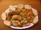 Schmorhuhn mit buntem Gemüse - Rezept