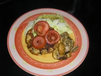 Mediterrane Hähnchenburger mit Knoblauch-Kartoffelpüree - Rezept - Bild Nr. 2