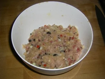 Mediterrane Hähnchenburger mit Knoblauch-Kartoffelpüree - Rezept - Bild Nr. 4