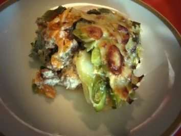 Lauch- Hack- Kartoffelauflauf - Rezept