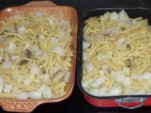 Auflauf herzhaft - Nudelauflauf mit Kohlrabi und Champignons - Rezept - Bild Nr. 2