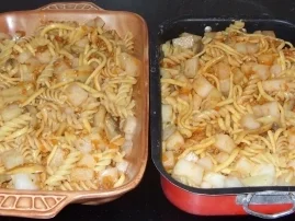 Auflauf herzhaft - Nudelauflauf mit Kohlrabi und Champignons - Rezept - Bild Nr. 3