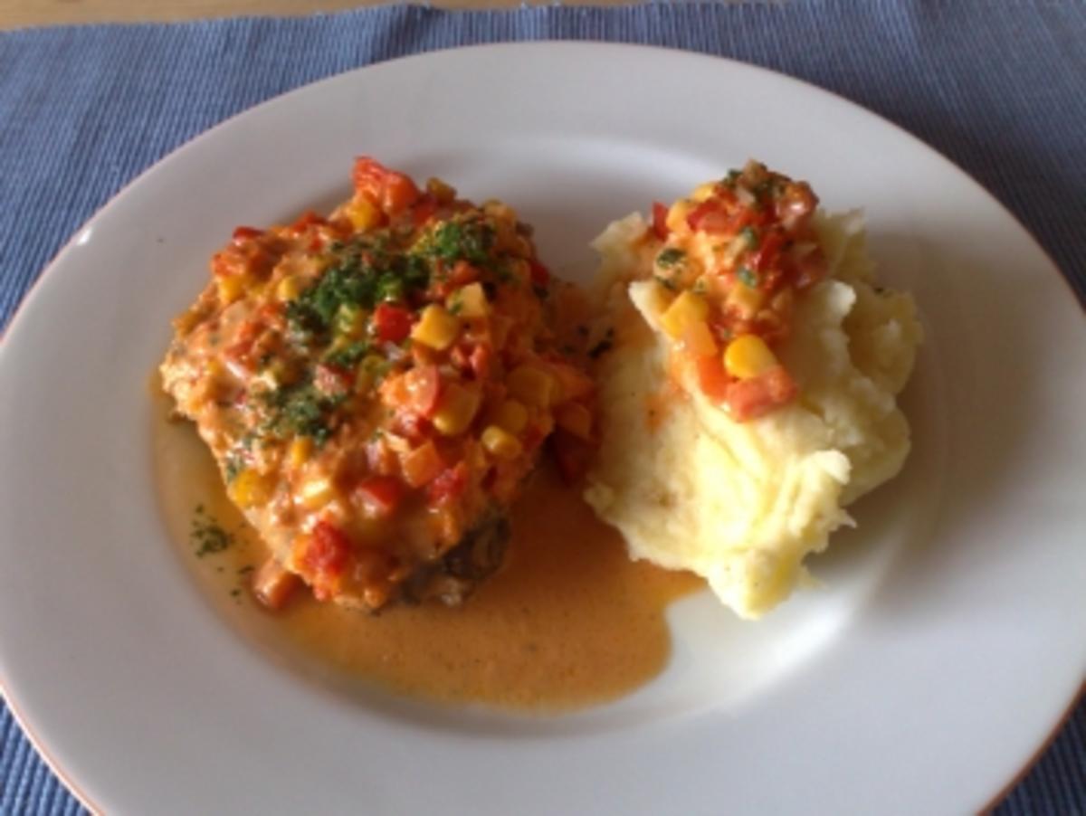 Nackensteaks in Paprika-Frischkäse-Soße - Rezept - Bild Nr. 2