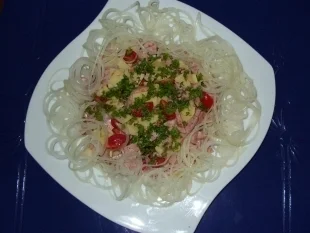 Wurstsalat mit viel Zwiebeln - Rezept - Bild Nr. 4