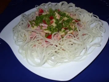 Wurstsalat mit viel Zwiebeln - Rezept - Bild Nr. 5