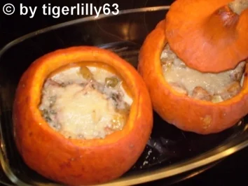 Rezept: Gefüllter Kürbis Gefüllter Kürbis - Rezept