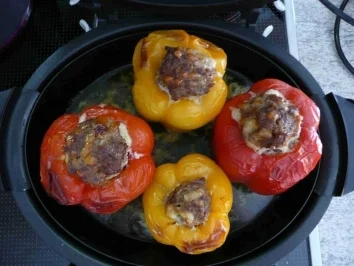 Hackfleisch : Gefüllte Paprikaschoten - Rezept - Bild Nr. 5