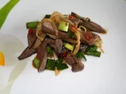 Kalbsleber thai-style mit Peperoni - Rezept