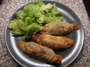 Strudelsäckchen mit Huhn und Pfifferlingen - Rezept