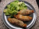 Strudelsäckchen mit Huhn und Pfifferlingen - Rezept