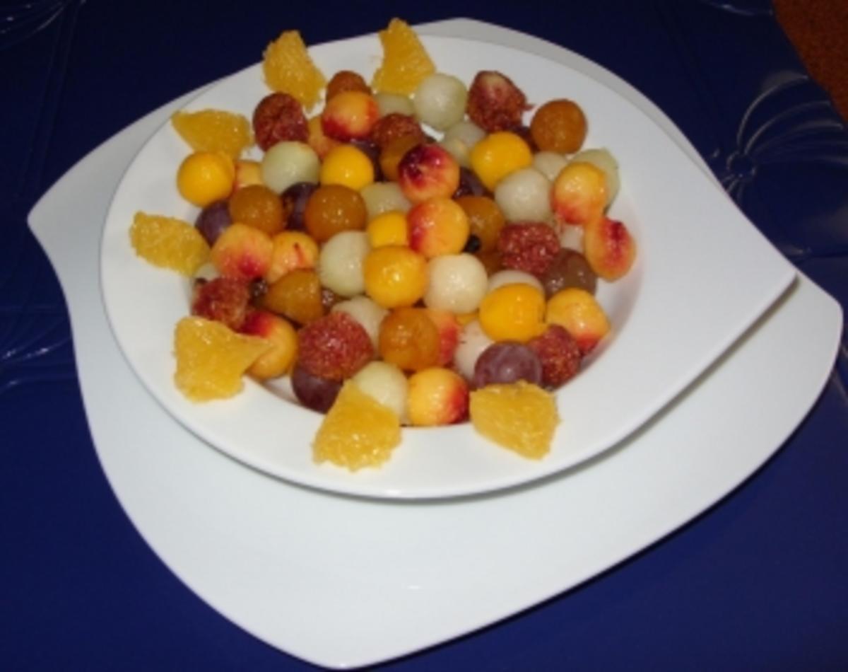 Fruchtsalat mal anders mit einer Frucht-Sahne-Creme - Rezept - Bild Nr. 4