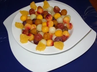 Rezept: Fruchtsalat mal anders mit einer Frucht-Sahne-Creme Bild Nr. 4 Fruchtsalat mal anders mit einer Frucht-Sahne-Creme - Rezept - Bild Nr. 4