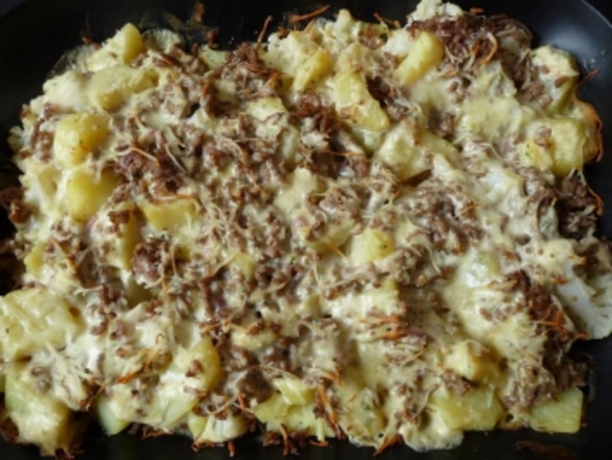 Bilder für Blumenkohl - Kartoffel - Hack - Auflauf - Rezept
