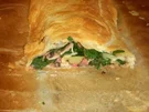 Blätterteigstrudel mit Spinat-Käse-Füllung - Rezept