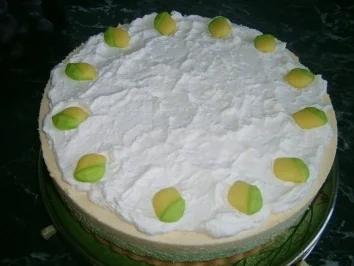Rezept: Pistazien Pfirsichtorte Pistazien Pfirsichtorte - Rezept