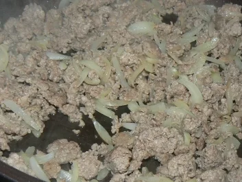 Zucchini-Hackfleischpfanne mit Spaghetti tri colore - Rezept - Bild Nr. 2