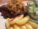 Rezept: US Beef Zwiebelrostbraten US Beef Zwiebelrostbraten - Rezept