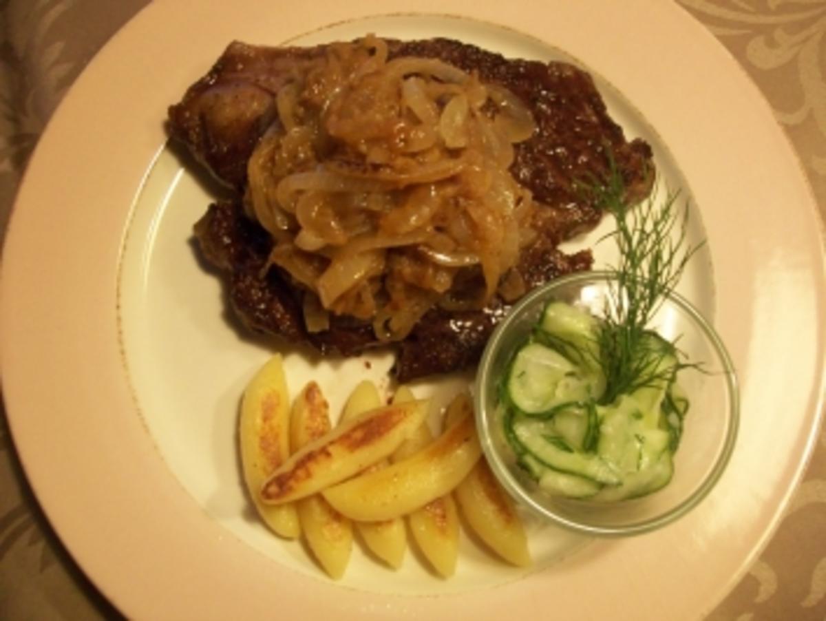 US Beef Zwiebelrostbraten - Rezept - Bild Nr. 6