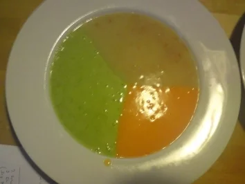 Dreifarbige Suppe - Rezept