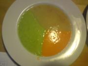 Dreifarbige Suppe - Rezept