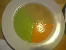Dreifarbige Suppe - Rezept