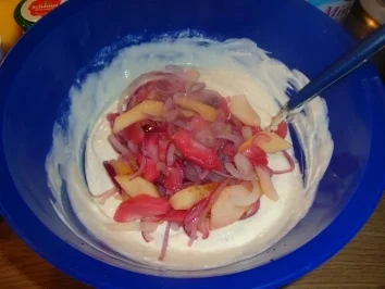 Rezept: Heringfilets in Apfel-Zwiebel-Creme Bild Nr. 4 Heringfilets in Apfel-Zwiebel-Creme - Rezept - Bild Nr. 4