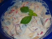 Heringfilets in Apfel-Zwiebel-Creme - Rezept