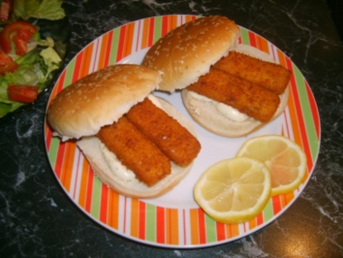 Schnelle Fischburger - Rezept